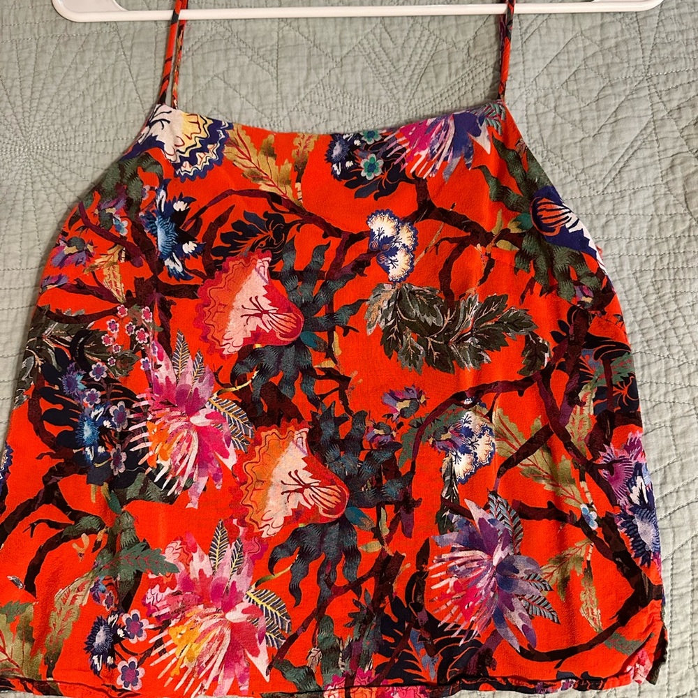 H&M Vibrant Floral Camisole - Red and Multicolor